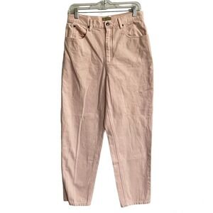 Vintage 90s High Rise Tapered Leg Mom Jeans 14P Pink Peach Liz Claiborne …